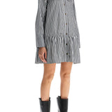 BIG COLLAR MINI SHIRT DRESS