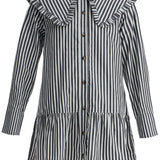 BIG COLLAR MINI SHIRT DRESS