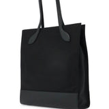 N/S NYLON AND LEATHER TOTE BAG