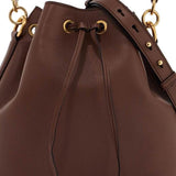 BUCKET BAG WITH DRAWSTRING CLOSURE