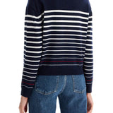 "STRIPED WOOL BILLIE PULLOVER