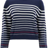 "STRIPED WOOL BILLIE PULLOVER