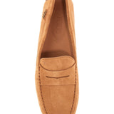 MEN'S SUEDE LEATHER LOAFERS IN COGNAC