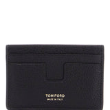 MINIMALIST BLACK CALFSKIN CREDIT CARD HOLDER